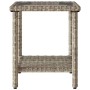 Sofá jardín forma de L con mesa y cojines ratán PE gris claro von , Outdoor-Sofas - Ref: Foro24-4103877, Preis: 310,76 €, Rab...