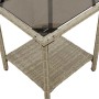 Sofá jardín forma de L con mesa y cojines ratán PE gris claro von , Outdoor-Sofas - Ref: Foro24-4103877, Preis: 310,76 €, Rab...