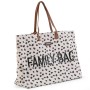 CHILDHOME Bolso de pañales Family Bag lona leopardo