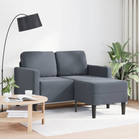 Zweiplätziges Sofa mit dunkelgrauem L-förmigem Chaiselongue, 125 cm. von , Sofas - Ref: Foro24-4107070, Preis: 305,66 €, Raba...