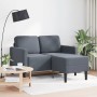 Zweiplätziges Sofa mit dunkelgrauem L-förmigem Chaiselongue, 125 cm. von , Sofas - Ref: Foro24-4107070, Preis: 305,66 €, Raba...