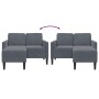 Zweiplätziges Sofa mit dunkelgrauem L-förmigem Chaiselongue, 125 cm. von , Sofas - Ref: Foro24-4107070, Preis: 305,66 €, Raba...