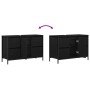 Bathroom vanity unit with black oak drawers 90x34.5x60 cm by , bathroom vanities - Ref: Foro24-861887, Price: 103,21 €, Disco...