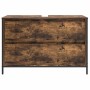 Mueble de baño con lavabo y cajones roble ahumado 90x34,5x60 cm de , Tocadores de baño - Ref: Foro24-861879, Precio: 80,71 €,...