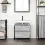 Badezimmermöbel mit Waschbecken und Schubladen in Grau Sonoma 60x34,5x60 cm von , Badezimmerwaschtische - Ref: Foro24-861885,...