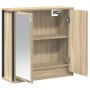 Mueble de baño de pared con espejo roble Sonoma 60x21x60 cm von , Badezimmerwaschtische - Ref: Foro24-861898, Preis: 66,68 €,...