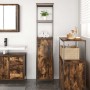 Mueble de baño con estantes roble ahumado 36x35x165 cm by , bathroom vanities - Ref: Foro24-861909, Price: 72,09 €, Discount: %