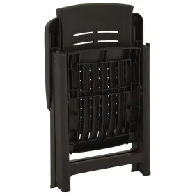 Reclining garden chairs 2 units anthracite gray plastic by vidaXL, Garden chairs - Ref: Foro24-315831, Price: 156,01 €, Disco...