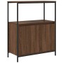 Mueble de baño con estantes roble marrón 76,5x35x95 cm by , bathroom vanities - Ref: Foro24-861921, Price: 79,22 €, Discount: %