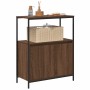 Mueble de baño con estantes roble marrón 76,5x35x95 cm by , bathroom vanities - Ref: Foro24-861921, Price: 79,22 €, Discount: %