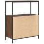 Mueble de baño con estantes roble marrón 76,5x35x95 cm by , bathroom vanities - Ref: Foro24-861921, Price: 79,22 €, Discount: %