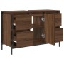 Mueble de lavabo con cajones roble marrón 90x34,5x60 cm de , Tocadores de baño - Ref: Foro24-861891, Precio: 100,35 €, Descue...