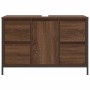 Mueble de lavabo con cajones roble marrón 90x34,5x60 cm de , Tocadores de baño - Ref: Foro24-861891, Precio: 100,35 €, Descue...