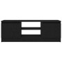 Mueble de TV de madera de roble negro 102x30x36 cm de , Muebles TV - Ref: Foro24-862433, Precio: 70,14 €, Descuento: %