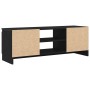 TV-Möbel aus schwarzem Eichenholz 102x30x36 cm von , TV-Möbel - Ref: Foro24-862433, Preis: 67,51 €, Rabatt: %