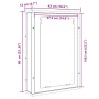 Handgefertigtes Badezimmermöbel mit Eichenspiegel 42x12x60 cm. von , Badezimmerwaschtische - Ref: Foro24-862230, Preis: 46,36...