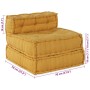 Modulares gelbes Stoffsofa 70x70x54 von , Kissen für Stühle und Sofas - Ref: Foro24-4019038, Preis: 136,32 €, Rabatt: %