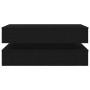 Mesa de centro con luces LED roble negro 90x50x40 cm by , Coffee table - Ref: Foro24-862258, Price: 108,02 €, Discount: %