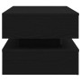 Mesa de centro con luces LED roble negro 90x50x40 cm by , Coffee table - Ref: Foro24-862258, Price: 108,02 €, Discount: %