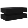 Mesa de centro con luces LED roble negro 90x50x40 cm by , Coffee table - Ref: Foro24-862258, Price: 108,02 €, Discount: %