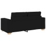 Black fabric Loveseat sofa, 140 cm. by , Sofas - Ref: Foro24-4105080, Price: 209,95 €, Discount: %