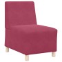 Red wine velvet armchair 55 cm by , Sofas - Ref: Foro24-4108484, Price: 120,25 €, Discount: %