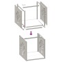 Leñero antracita 40x40x40 cm Acero laminado en frío de , Bolsas y soportes de leña - Ref: Foro24-864245, Precio: 51,73 €