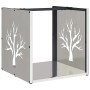 Edelstahl-Holzträger 40x40x40 cm von , Brennholztaschen und -halter - Ref: Foro24-864247, Preis: 57,46 €, Rabatt: %