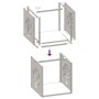 Edelstahl-Holzträger 40x40x40 cm von , Brennholztaschen und -halter - Ref: Foro24-864247, Preis: 57,46 €, Rabatt: %