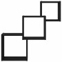 Wall shelf cubes made of black oak engineered wood, 68x15x68 cm by , Shelves and shelves - Ref: Foro24-862410, Price: 33,69 €...