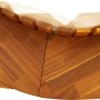 Tumbona mecedora con cojín de madera maciza de acacia de , Tumbonas - Ref: Foro24-4103882, Precio: 172,34 €