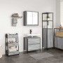 Badezimmermöbel-Set, 2-teilig, aus grauer Sonoma-Sperrholz-Möbelplatte. von , Badezimmermöbel - Ref: Foro24-3328367, Preis: 1...