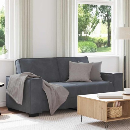 Zweiplätziges Samtsofa in dunkelgrau, 140 cm. von , Sofas - Ref: Foro24-4105021, Preis: 206,49 €, Rabatt: %