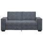 Zweiplätziges Samtsofa in dunkelgrau, 140 cm. von , Sofas - Ref: Foro24-4105021, Preis: 206,49 €, Rabatt: %