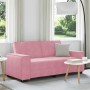 2-seater pink velvet sofa 140 cm by , Sofas - Ref: Foro24-4105023, Price: 239,00 €, Discount: %