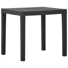 Grauer Gartentisch aus Kunststoff 79x65x72 cm von vidaXL, Gartentische - Ref: Foro24-315843, Preis: 71,20 €, Rabatt: %