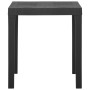 Gray plastic garden table 79x65x72 cm by vidaXL, Garden tables - Ref: Foro24-315843, Price: 68,28 €, Discount: %