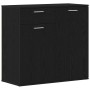 Aparador de madera contrachapada roble negro 80x36x75 cm | Foro24.es | Tu tienda online para hogar, jardín y más Foro24.es