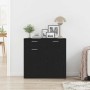 Aparador de madera contrachapada roble negro 80x36x75 cm | Foro24.es | Tu tienda online para hogar, jardín y más Foro24.es