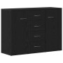Aparador de madera de roble negro 88x30x64 cm by , Sideboards - Ref: Foro24-862446, Price: 118,11 €, Discount: %