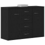 Aparador de madera de roble negro 88x30x64 cm by , Sideboards - Ref: Foro24-862446, Price: 118,11 €, Discount: %