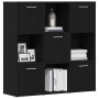 Librería de roble negro 90x28x90 cm Madera de ingeniería by , Bookcases and shelves - Ref: Foro24-862503, Price: 109,09 €, Di...