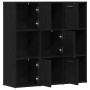 Librería de roble negro 90x28x90 cm Madera de ingeniería by , Bookcases and shelves - Ref: Foro24-862503, Price: 109,09 €, Di...