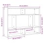 Estante de pared Artisan Roble 75x16x55 cm Madera de ingeniería