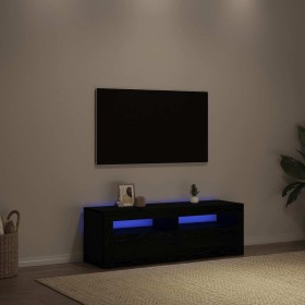TV-Möbel mit LED-Lichtern, Schwarz-Eiche, 120x35x40 cm. von , TV-Möbel - Ref: Foro24-862031, Preis: 78,13 €, Rabatt: %