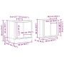 Set de muebles de baño 2 pzas madera contrachapada roble Sonoma de , Muebles de baño - Ref: Foro24-3328390, Precio: 116,57 €,...