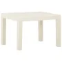 3-teiliges Gartenmöbel-Set mit weißen Kunststoffkissen von vidaXL, Gartensets - Ref: Foro24-315854, Preis: 128,54 €, Rabatt: %