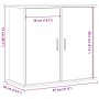 Eichenholz-Aquariumständer 81x36x73 cm von , Aquarium unterstützt - Ref: Foro24-862155, Preis: 92,64 €, Rabatt: %