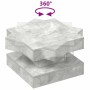 Rotating 360-degree gray concrete coffee table 50x50x34.5 cm by , Coffee table - Ref: Foro24-858473, Price: 57,67 €, Discount: %