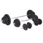 Exercise bench with weight support, weights, and dumbbells 120 kg by , Weight lifting machines - Ref: Foro24-275375, Price: 5...
